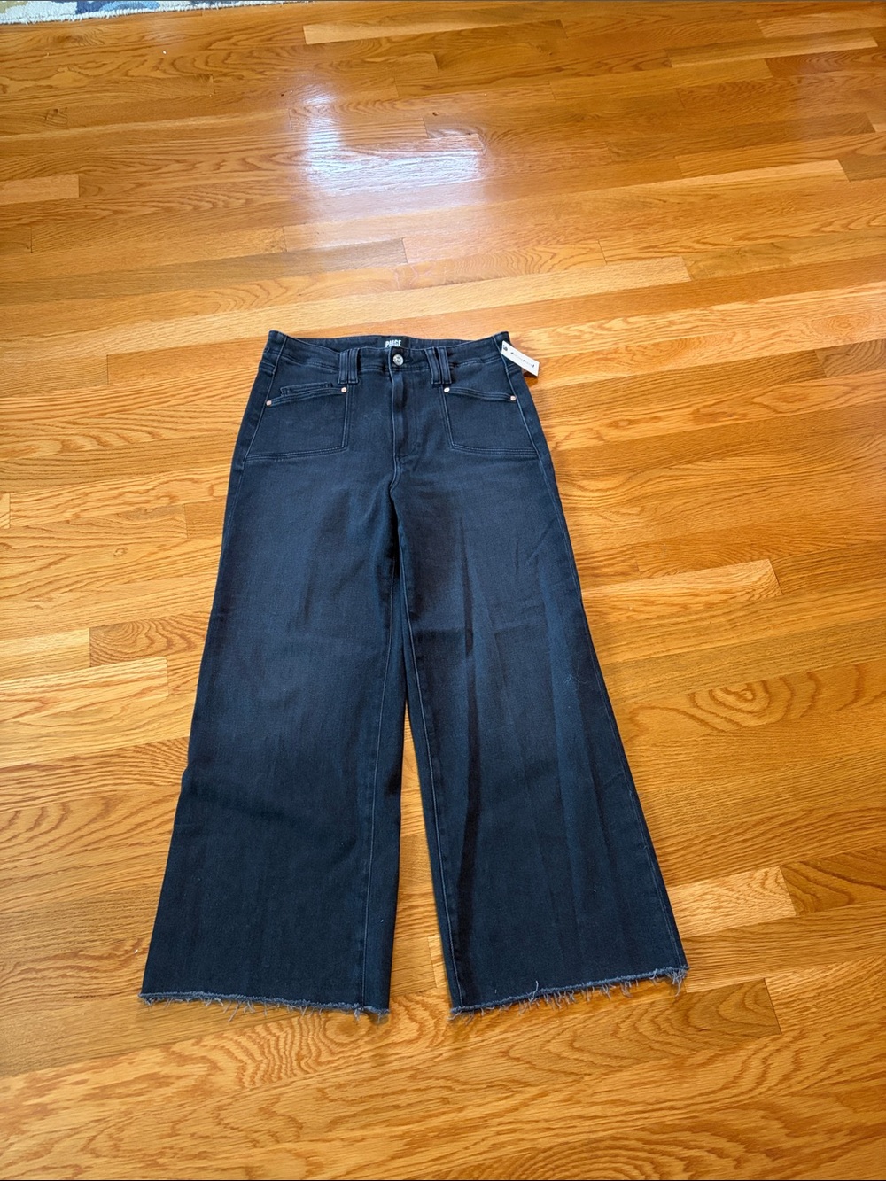Anthropologie x PAIGE Anessa High Rise Crop Wide Leg Jeans Size 29 NWT - Picture 5 of 15